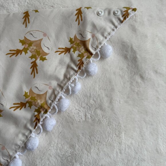 NWT Loic by Design Reindeer Babe Christmas Dog Bandana, White + Tan, Size M - Picture 8 of 13